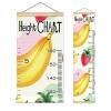 Customized Growth Chart Ruler, Banana with Strawberry - 13.4 x 56inches - Kid's Height Chart Hanging Ruler Wall Decor for Kids,Write Name or Drawing view 1