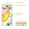 Customized Growth Chart Ruler, Banana with Strawberry - 13.4 x 56inches - Kid's Height Chart Hanging Ruler Wall Decor for Kids,Write Name or Drawing view 2