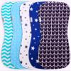 KiddyStar 5-Pack Burp Cloths  Organic Cotton, Soft, Large & Absorbent 3-Layer Towels for Newborns  Essential for Feeding & Spit-Up view 1