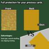 100 Count Yellow Card Sleeves for Trading Cards, Perfect Fit Shiny MTG Card Sleeve, Holographic Card Sleeves Fit for Magic, Photocard, TCG, Baseball/Sports Cards, Yugioh Card, Game Card 66 * 91 mm view 3