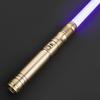 First Steps Lightsaber by SaberX: Duel-Ready, Color-Changing, 50w LED, Sound Effects, Aircraft Aluminum, Polycarbonate Blade, Ergonomic Handle, Ideal for Beginners & Enthusiasts, 82cm Proffie-Gold view 1