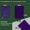 100 Count Purple Card Sleeve for Trading Cards, Perfect Fit Shiny MTG Card Sleeves, Holographic Card Sleeves Fit for Magic, Photocard, TCG, Baseball/Sports Cards, Yugioh Card, Game Card 66 * 91 mm view 3