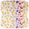 KiddyStar 5-Pack Burp Cloths  Organic Cotton, Soft, Large & Absorbent 3-Layer Towels for Newborns  Essential for Feeding & Spit-Up view 1