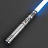 SaberX First Steps Dueling Lightsaber  Color Changing 12w LED, Sound Effects, Duel Ready Polycarbonate Blade, Ergonomic Aircraft Aluminum Handle for Beginners and Enthusiasts - 72cm Baselit-Ash view 1