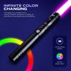 First Steps Lightsaber by SaberX: Duel-Ready, Color-Changing, 50w LED, Sound Effects, Aircraft Aluminum, Polycarbonate Blade, Ergonomic Handle, Ideal for Beginners & Enthusiasts, 92cm Proffie-Silver view 3