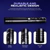 First Steps Lightsaber by SaberX: Duel-Ready, Color-Changing, 50w LED, Sound Effects, Aircraft Aluminum, Polycarbonate Blade, Ergonomic Handle, Ideal for Beginners & Enthusiasts, 92cm Proffie-Silver view 4