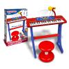 Bontempi | MiniKeyFun - Tastiera Giocattolo a 37 Tasti per Piccoli Musicisti con Microfono, Sgabello e Leggio, Blu e Rosso, 54.5x33x16cm view 3