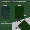 100 Count Green Card Sleeves for Trading Cards, Perfect Fit Shiny MTG Card Sleeves, Holographic Card Sleeve Fit for Magic, Photocard, TCG, Baseball/Sports Cards, Yugioh Card, Game Card 66 * 91 mm view 3