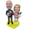 Custom Bobblehead Dog,Custom Pets Bobblehead,Custom Cat Bobblehead,Dog wedding caketopper,Bobble Head Gifts,Pets Birthday (Animal 07) view 1