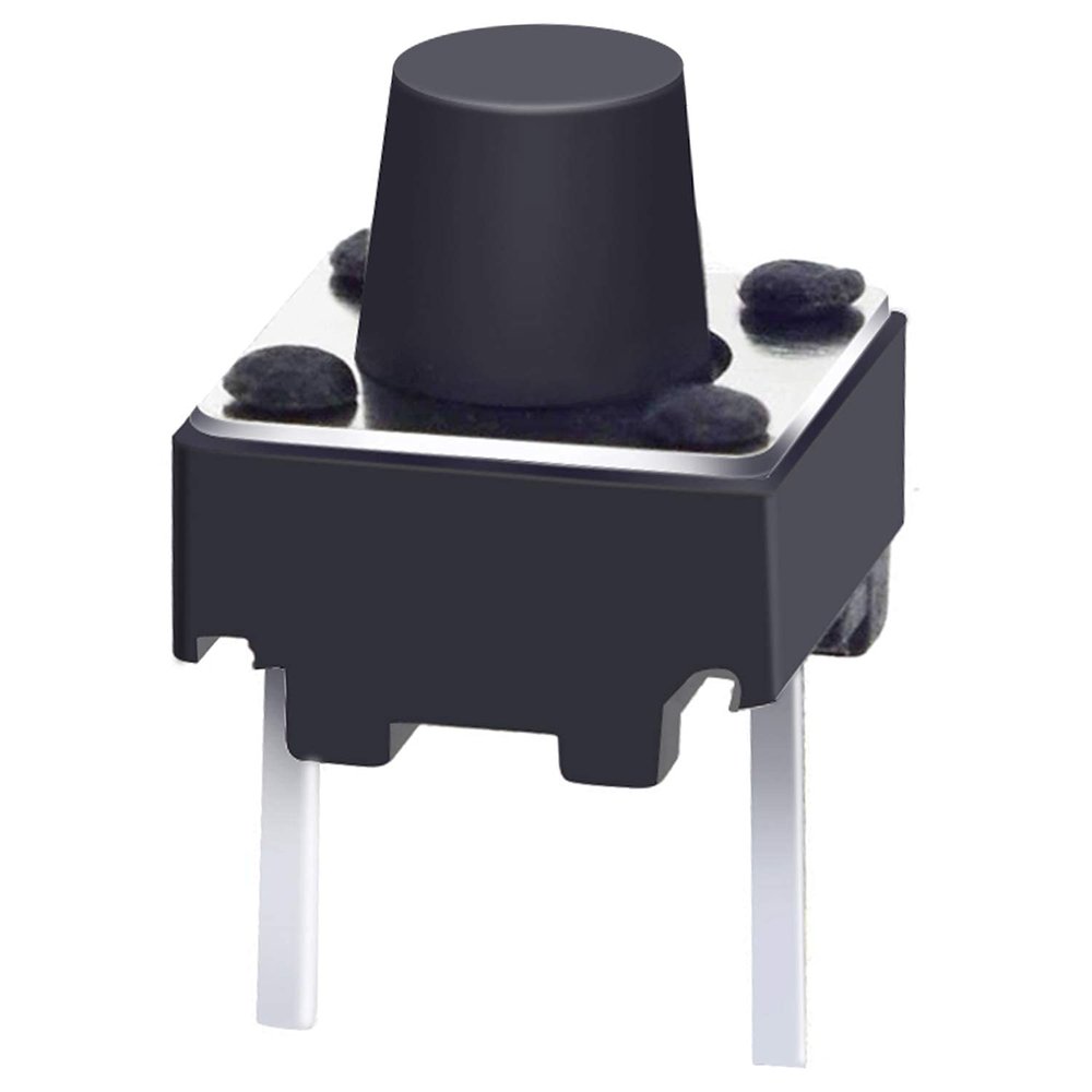 PGMTDEFXJO 100Pcs 6x6x5mm 2 Pin Panel PCB Momentary Tactile Tact Push Button Switch (Size : 6x6x6mm)