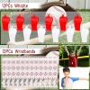 208Pcs Baseball Party Favors with Baseballs Party Bags Whistle Mini Foam Ball Slap Bracelets Keychains Sticker Tattoo for Baseballs Party Goodie Bag Fillers view 3
