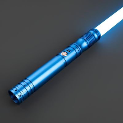 SaberX First Steps Dueling Lightsaber  Color Changing 12w LED, Sound Effects, Duel Ready Polycarbonate Blade, Ergonomic Aircraft Aluminum Handle for Beginners and Enthusiasts - 72cm Proffie-Blue