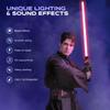 SaberX First Steps Dueling Lightsaber  Color Changing 12w LED, Sound Effects, Duel Ready Polycarbonate Blade, Ergonomic Aircraft Aluminum Handle for Beginners and Enthusiasts - 72cm Proffie-Blue view 2