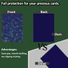 100 Count Blue Card Sleeves for Trading Cards, Perfect Fit Shiny MTG Card Sleeves, Holographic Card Sleeve Fit for Magic, Photocard, TCG, Baseball/Sports Cards, Yugioh Card, Game Card 66 * 91 mm view 3