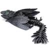 Guwewu Feathered Wyvern Dragon - 3D Printed Articulated Fidget Toy, Desktop Pet (Shadowsoar) view 1