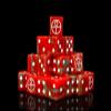 Baron of Dice Universal Peace Resin Dice - Set of 25 (Square, Red) view 1