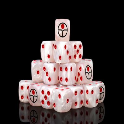 Baron of Dice Universal Peace Resin Dice - Set of 25 (Round, White)