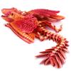 Guwewu Feathered Wyvern Dragon, 3D Printed Dragon, Articulated Dragon, Fidget Dragon, 3D Printed Toys, Desktop Pet (Infernostride) view 1