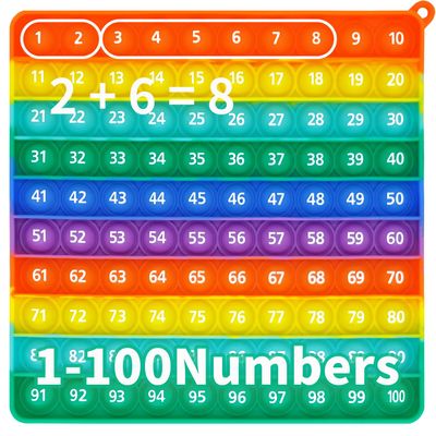 1-100 Number Math Toy, Stress Relief Fidget Toys, Numbers Enlightenment Play Toy, Suitable for Home and Classroom, Make Your Child's Learning Experience Easier and More Fun