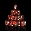 Baron of Dice Alien Resin Dice - Set of 25 (Round, Red) view 1