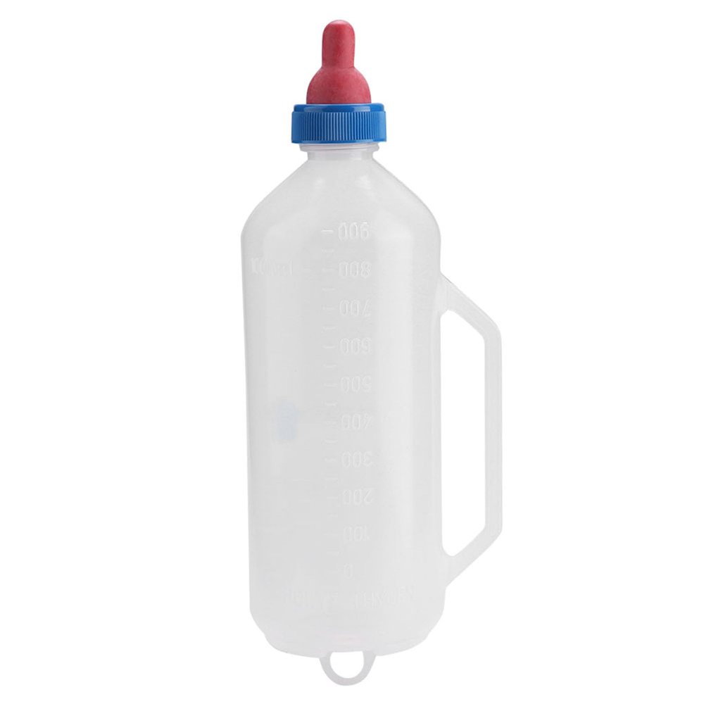 1L Lamb Feeding Bottles, Lamb Goat Milk Feeding Feeder Nursing Bottle with Handle for Sheeps Lambs Lamb Bottle