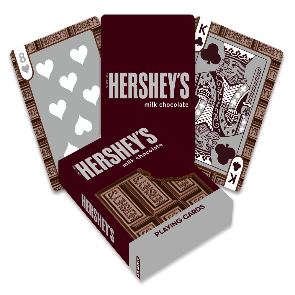 AQUARIUS Hersheys Playing Cards - Hersheys Themed Deck of Cards for Your Favorite Card Games - Officially Licensed HERSHEYS Merchandise & Collectibles