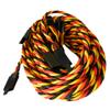 BackBayRC - 20awg Twisted Servo Extension Cable w/Safety Clip - 100 Strands for RC Vehicles, Drones, E-Bikes - 8 Lengths / 5 Wires per Pack (150CM / 60in / 5ft) view 2