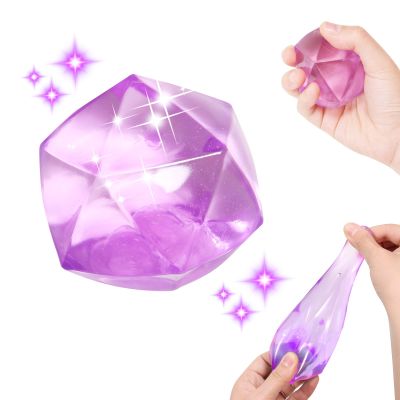 1pcs Masonry Ice Squishy Stress Ball - Diamond Sugar Cube Slow Rise Fidget Toy for Your Best Mellow and Chill - Hand Exercise Stress Relief for All Ages