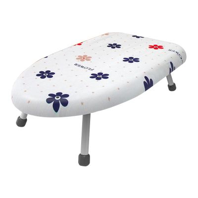 Mini Desktop Ironing Board Household Folding Ironing Board Portable Ironing Board Small Iron pad Ironing Board Rack Anti-scalding (Color : B)