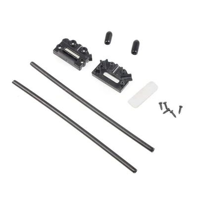 4PC CC3D Atom VType Receiver Antenna Pedestal Box Fixing Seat Mount Holder for RC FPV Car Multirotor Quadcopter Drone (4Set Black)
