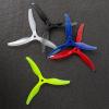 12PCS/2Pairs GF Floppy F5135 5.1inch 3-Blades Foldable Folding Propeller 5mm Popo Compatible for RC FPV Racing Drones (2pairs White F5135) view 3