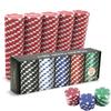 CUNHUY 100PCS Red Poker Chips, Casino Poker Chips Set, 11.5 Gram Plastic Poker Chips Clay Blank Game Chips for Poker Card Games Texas Holdem Blackjack Gambling (Red) view 1