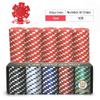 CUNHUY 100PCS Red Poker Chips, Casino Poker Chips Set, 11.5 Gram Plastic Poker Chips Clay Blank Game Chips for Poker Card Games Texas Holdem Blackjack Gambling (Red) view 3