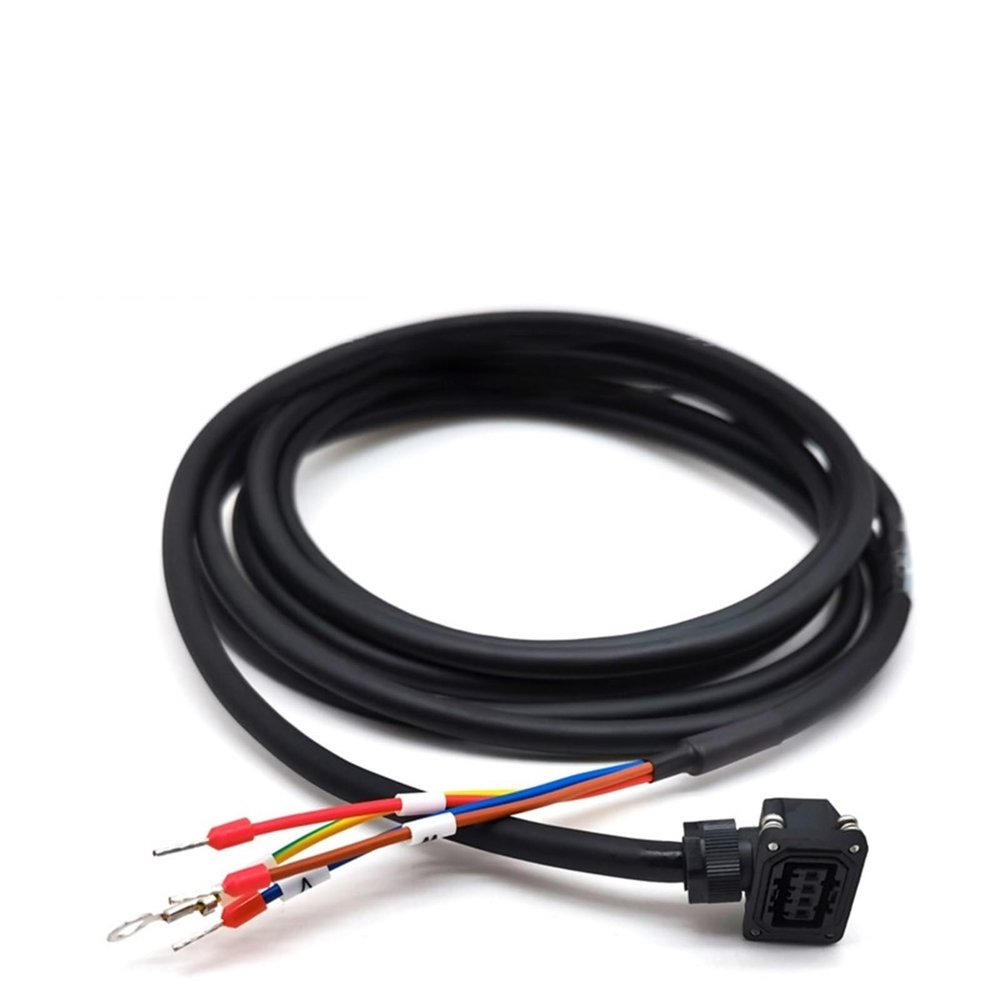 Low Power Servo Motor Power Cable Encoder Cable MR-PWS1CBL5M-A1-L For J3 J4 JE 100W 400W 750W (Color : Power Cable-03)