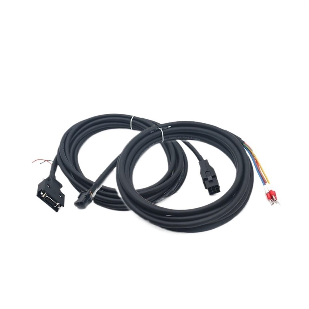 JZRYQJGJ Low Power Servo Motor Encoder Cable ASD-A2EN0003 ASD-A2EN0005 Power Cable ASD-A2PW0003 ASD-A2PW0005 1PCS (Color : Encoder Cable, Size : 5M)