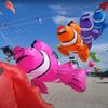 8ft 7-Color Software Frameless Clownfish Kite, Adult Giant 3D Kite, Pendant Inflatable Performance, Tear Resistant Nylon Fabric Bag (Purple) view 2
