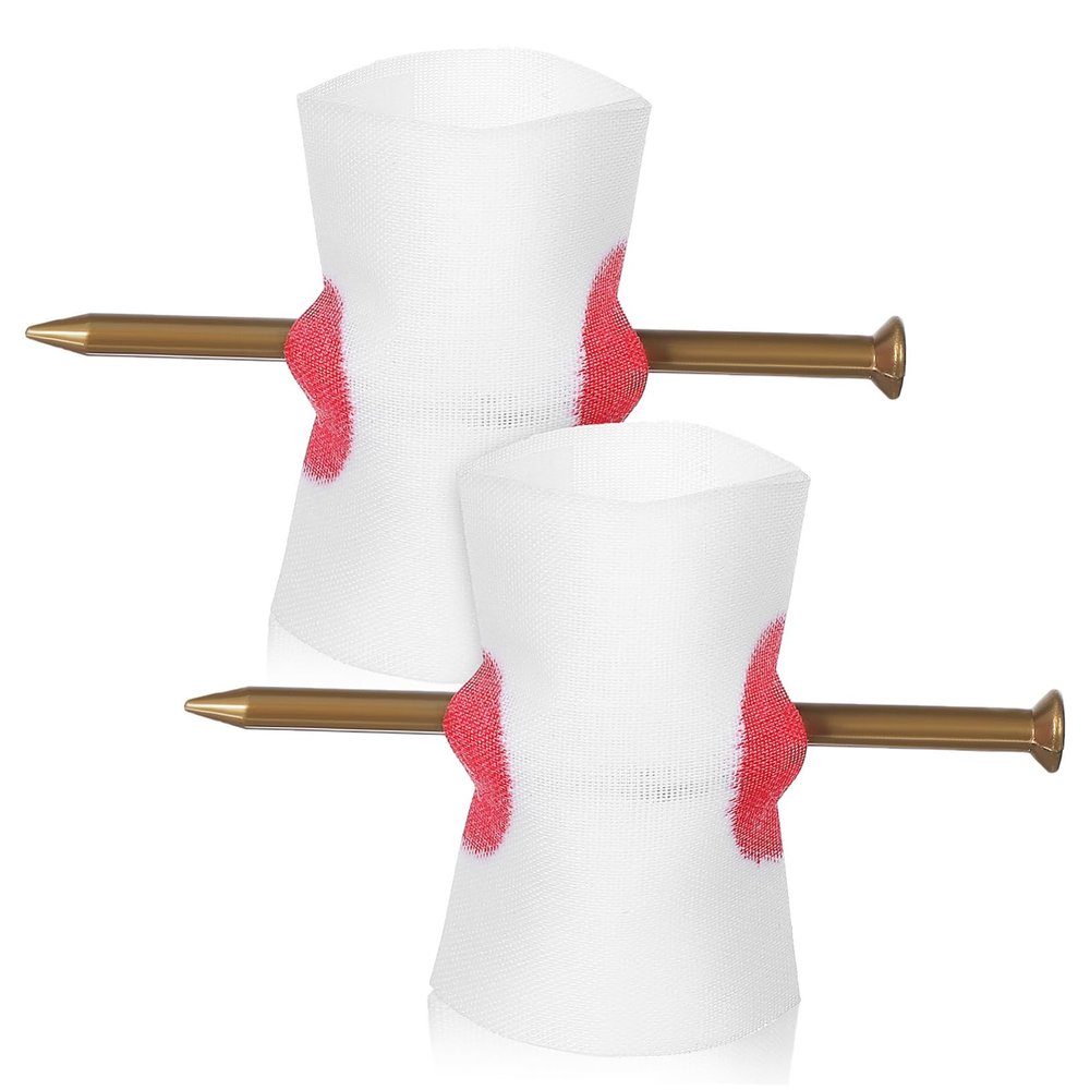 ORFOFE 2 Pack Bloody Finger Prank Toys Plastic Nail Through Trick Props for Halloween Party Scary Pranks