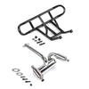 FLMLF 2 Hole Silencer Exhaust Pipe + Rear Bumper of 23CC~45CC Engine for 1/5 Hpi Rofun Rovan King Motor Baja 5B Rc Car Parts view 2