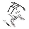 FLMLF 2 Hole Silencer Exhaust Pipe + Rear Bumper of 23CC~45CC Engine for 1/5 Hpi Rofun Rovan King Motor Baja 5B Rc Car Parts view 4