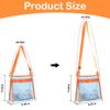 LEAFOREST Mesh Beach Bag for Collecting Seashell Sand Toy Seashell Bag whit Adjustable Carrying Straps for Boys and Girls(Lake Blue+Purple+Pink) view 4