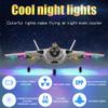 Amersis Remote Control Plane RTF J-20 Fire Fang 2.4Ghz 6-axis Gyro RC Airplane with Light Strip, Jet Fighter Toy Gift for Kids Beginner (Stealth White) view 4