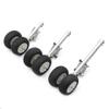 SPARKHOBBY 1PC 100 120 140mm Aluminum Alloy Telescopic Double Spring Two-Wheel Kneeling Landing Gear for RC Fixed Wing Airplane Quadcopter (1PC 120mm) view 1