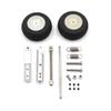 SPARKHOBBY 1PC 100 120 140mm Aluminum Alloy Telescopic Double Spring Two-Wheel Kneeling Landing Gear for RC Fixed Wing Airplane Quadcopter (1PC 120mm) view 2