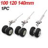 SPARKHOBBY 1PC 100 120 140mm Aluminum Alloy Telescopic Double Spring Two-Wheel Kneeling Landing Gear for RC Fixed Wing Airplane Quadcopter (1PC 120mm) view 4