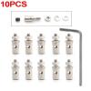 10/20/30/40PCS 1.3mm 1.8mm 2.1mm Push Rod Connector Stopper Metal Quick Adjuster and L-Shaped Hexagon Wrench for Airplane Part DIY RC (40PCS 1.8mm) view 2