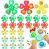 24 Pcs Fidget Spinners Bulk-Mini Pop Bubble Fidget Spinner Toys for Kids Valentine Day Gifts Party Favors,Birthday Return Gifts Goodie Bags Stuffers,Treasure Box Classroom Rewards Carnival Prizes view 1