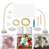 Balloon Arch Stand Kit - Free Bending Shape 8.2ft & 4.9ft Half Arch Balloon Column Stand with Base Backdrop Decoration for Wedding, Birthday, Baby Showers, Halloween Decorations view 1