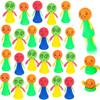24Pcs Jumping Spring Rockets Launchers Fidget Emoticon Popper Toys for Kids Party Favors,Valentine Day Gifts Birthday Return Gifts,Pinata Goodie Bag Stuffers,Treasure Box Classroom Rewards Prizes view 1
