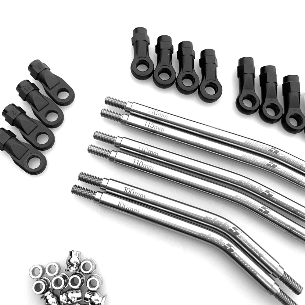 Generic Club 5 Racing Husky Link Hi-Clearance Suspension Links for Redcat Fusion/Ascent, Silver