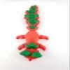 Sara The Strawberry Fox - 7.5" Articulated 3D Printed Fidget Toy | Fantasy Creature Collectible | Sensory Desk & Travel Companion view 4
